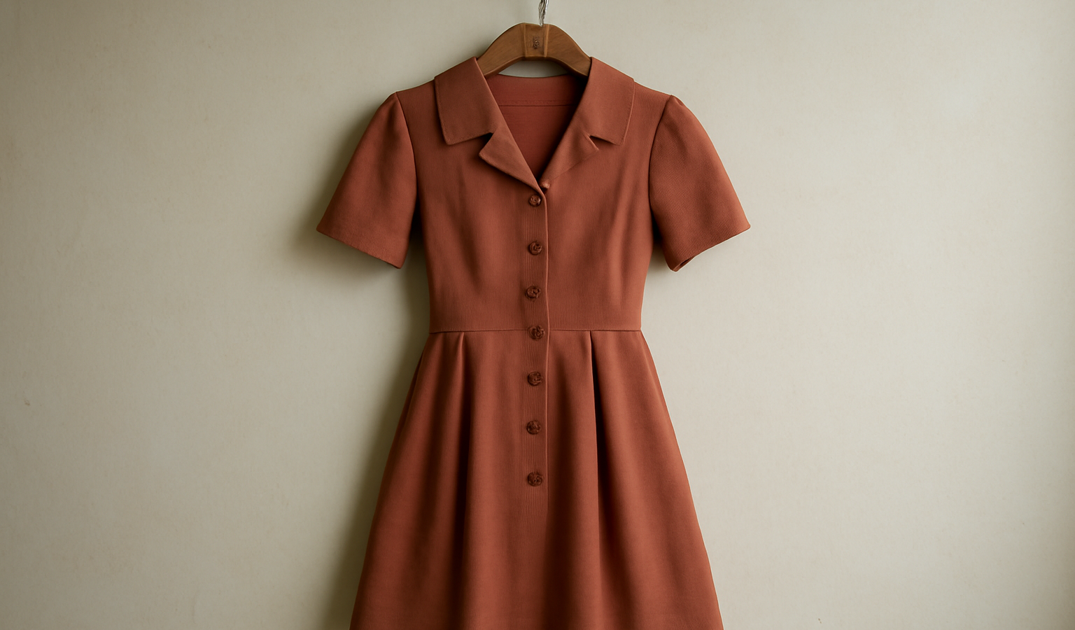 robe retro suspendue a un cintre