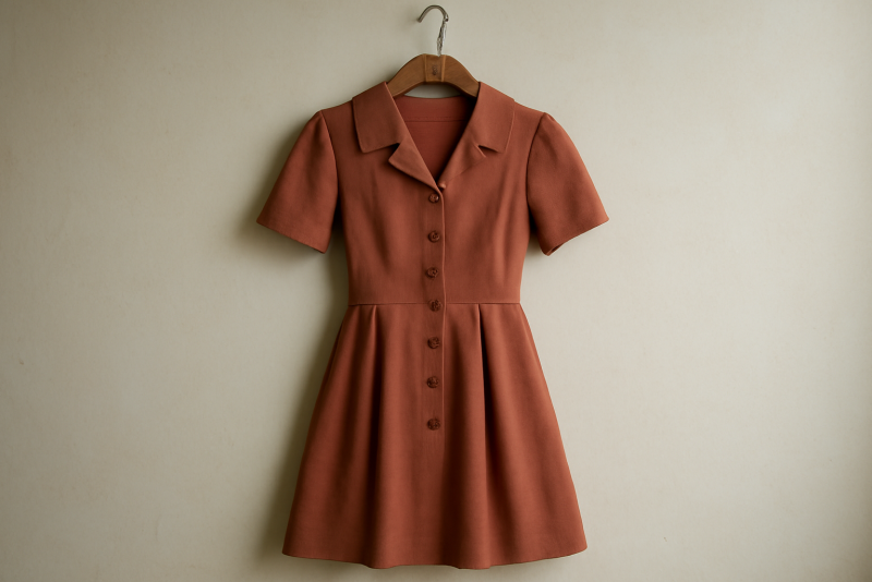 robe retro suspendue a un cintre
